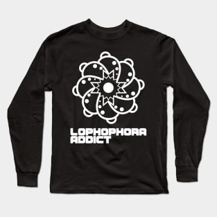 Lophophora Addict White vertical logo Long Sleeve T-Shirt